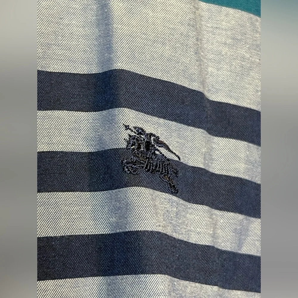 Burberry Brookhouse Blue/Multi Plaid Regular Fit Button-Down Shirt XL EUC - Picture 5 of 11